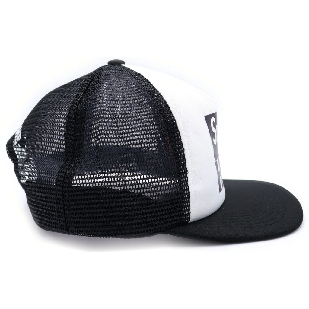 SUPREME(シュプリーム) 22SS ×ANTIHERO Mesh Back 5-Panel アンタイヒーロー ロゴデザイン 5パネル メッシュ ベースボール キャップ ブラック