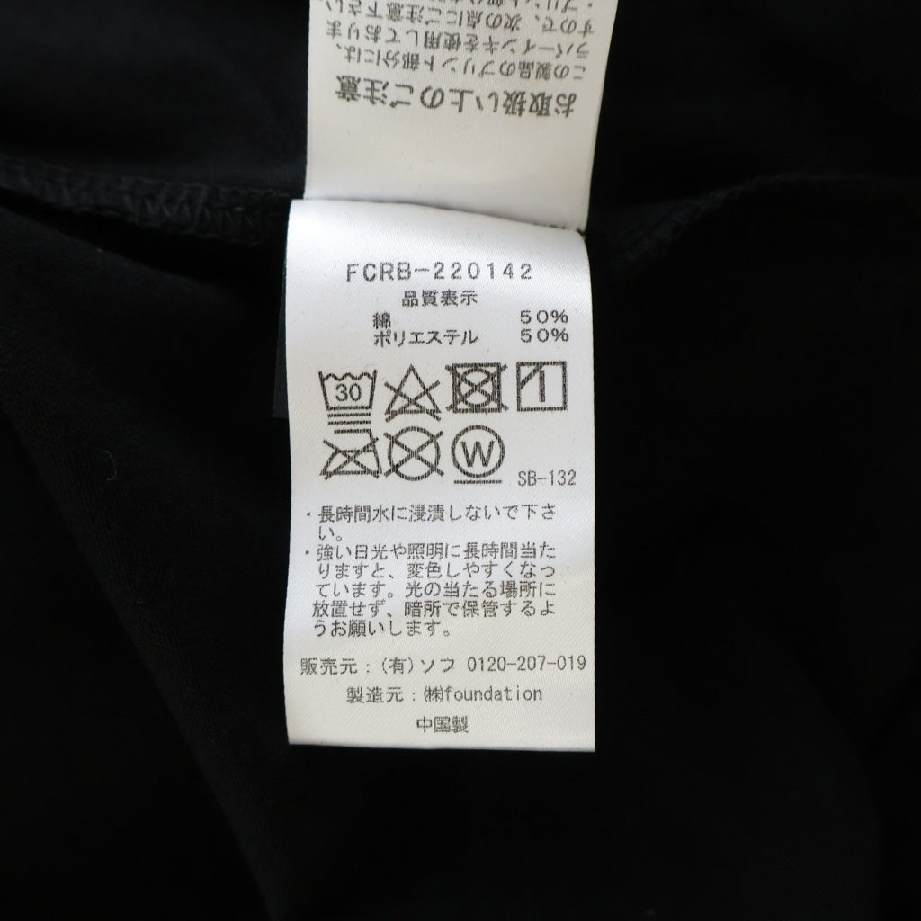 F.C.R.B.(エフシーアールビー) 22SS ×Disney DISPEN EMBLEM POCKET TEE ディズニー エンブレムポケット 半袖Tシャツ カットソー ブラック FCRB-220142