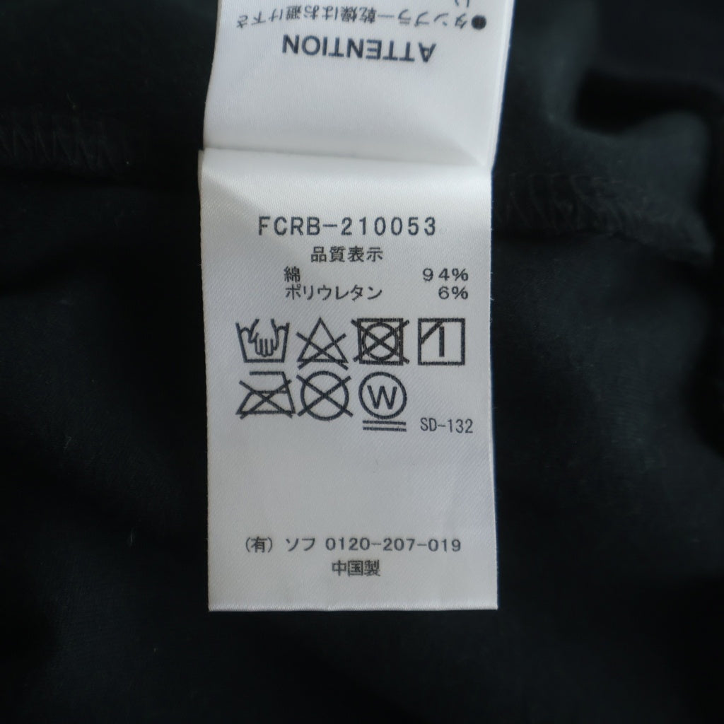 F.C.R.B.(エフシーアールビー) 21SS RELAX FIT HOODIE 総柄 スクエアデザイン ドローコード付き フーデッド スウェット プルオーバーパーカー ブラック FCRB-210053