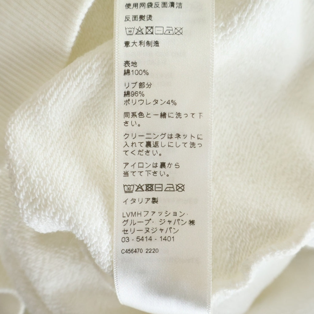 CELINE(セリーヌ) 23SS フロントロゴデザイン フーデッド プルオーバー パーカー ホワイト 2Y958670Q