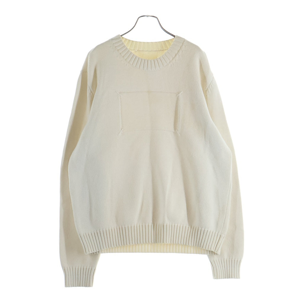 Maison Margiela(メゾンマルジェラ) 20SS White Label Sweater ホワイトラベル クルーネック コットン ニットセーター ホワイト S50GP0212 S16967