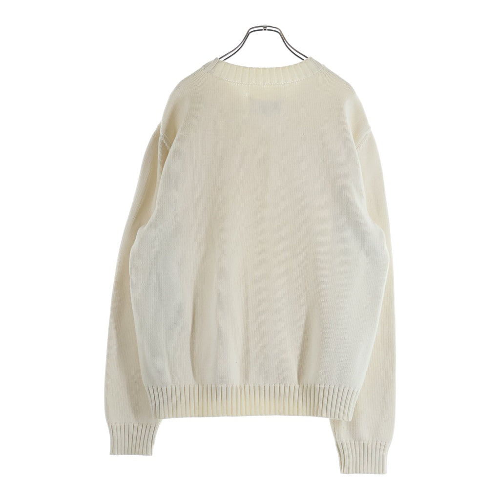 Maison Margiela(メゾンマルジェラ) 20SS White Label Sweater ホワイトラベル クルーネック コットン ニットセーター ホワイト S50GP0212 S16967