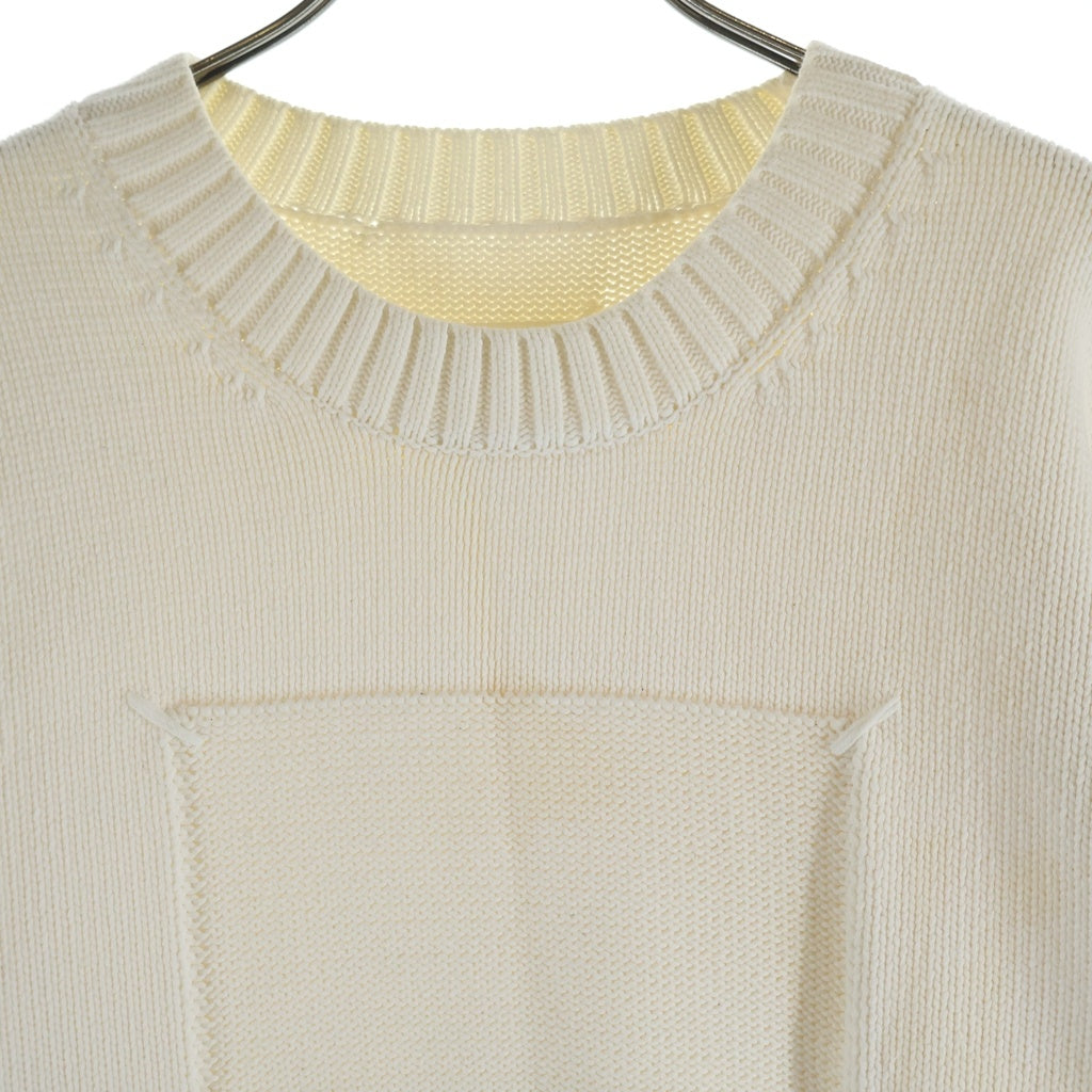 Maison Margiela(メゾンマルジェラ) 20SS White Label Sweater ホワイトラベル クルーネック コットン ニットセーター ホワイト S50GP0212 S16967