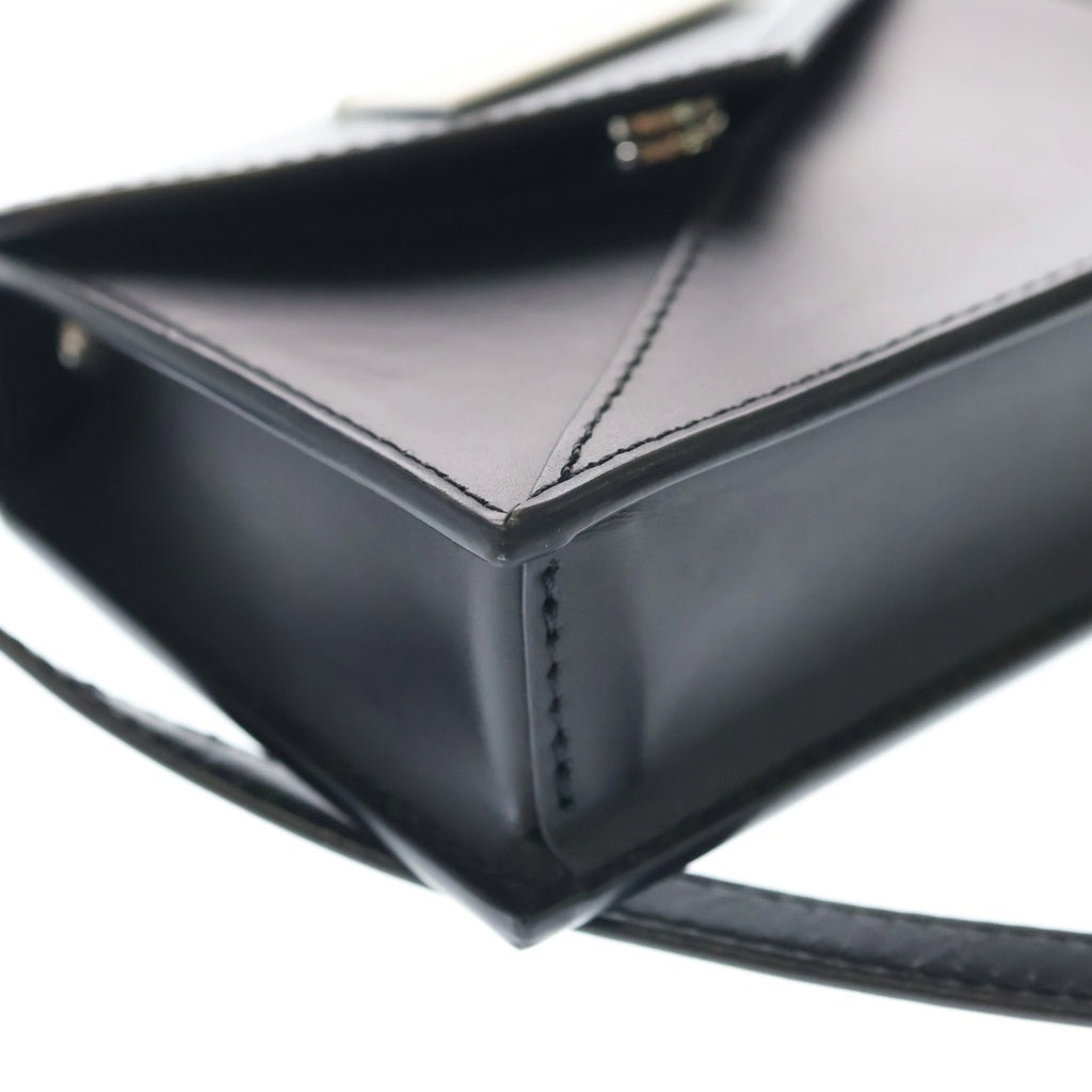 MM6 Maison Margiela(エムエムシックスメゾンマルジェラ) JAPANESE MINI CROSS BODY ジャパニーズ ミニ クロスボディ レザー ショルダーバッグ ブラック SB6ZI0006 P5546 レディース