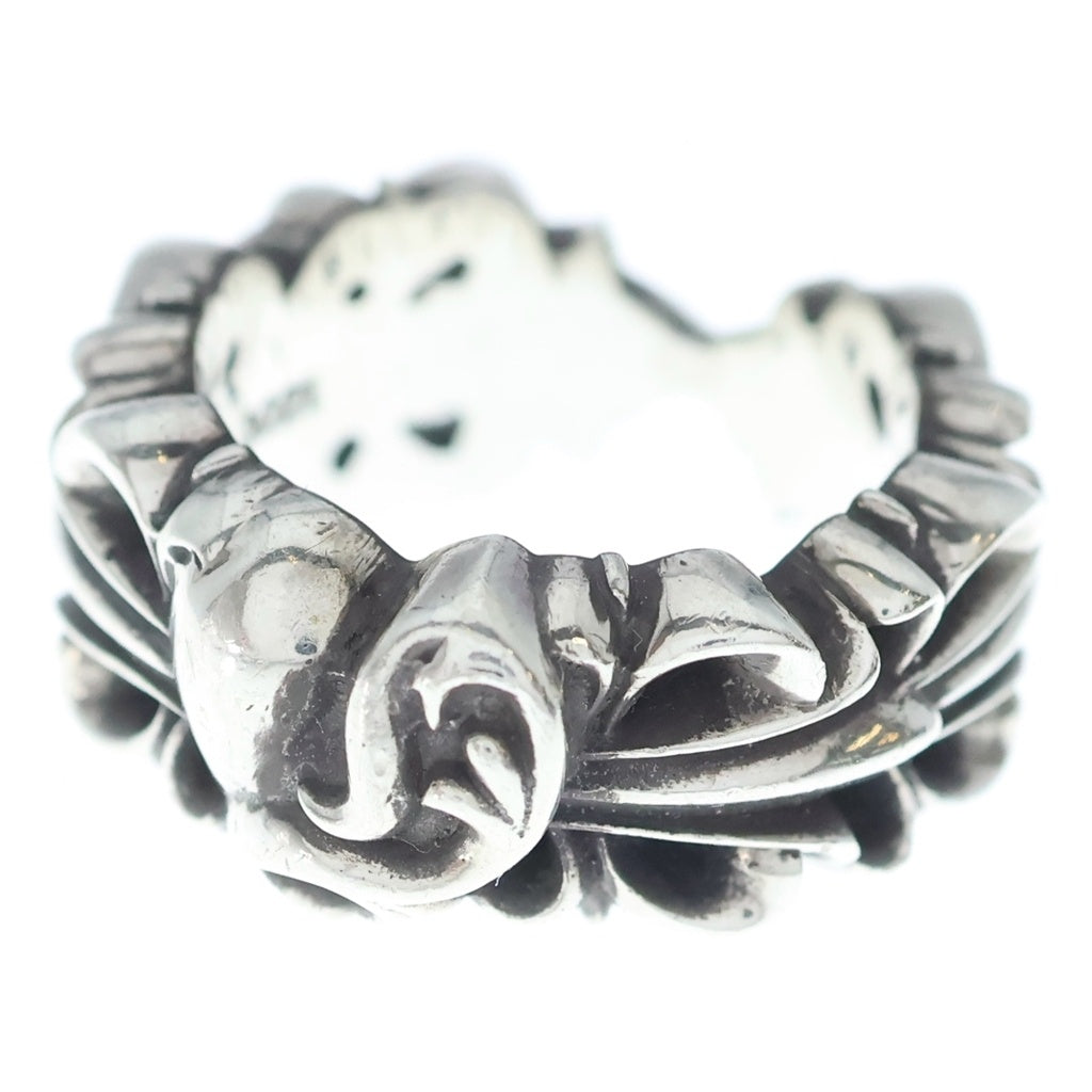 CHROME HEARTS(クロムハーツ) DBL FLRL CRS HRT ダブルフローラルクロスハートリング シルバー