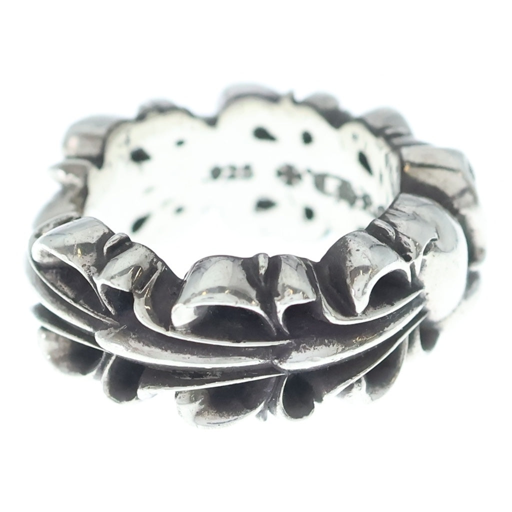 CHROME HEARTS(クロムハーツ) DBL FLRL CRS HRT ダブルフローラルクロスハートリング シルバー