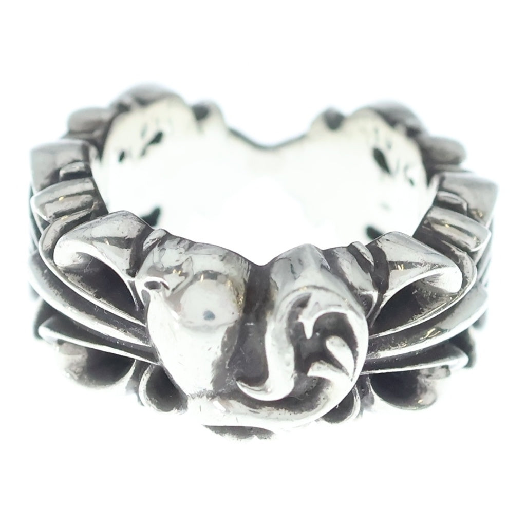 CHROME HEARTS(クロムハーツ) DBL FLRL CRS HRT ダブルフローラルクロスハートリング シルバー