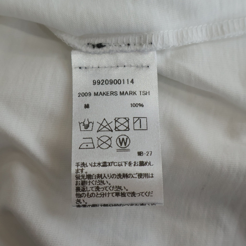HOORSENBUHS(ホーセンブース) MAKERS MARK マーカーズマーク ロゴデザイン クルーネック 半袖Tシャツ カットソー ホワイト 9920900114