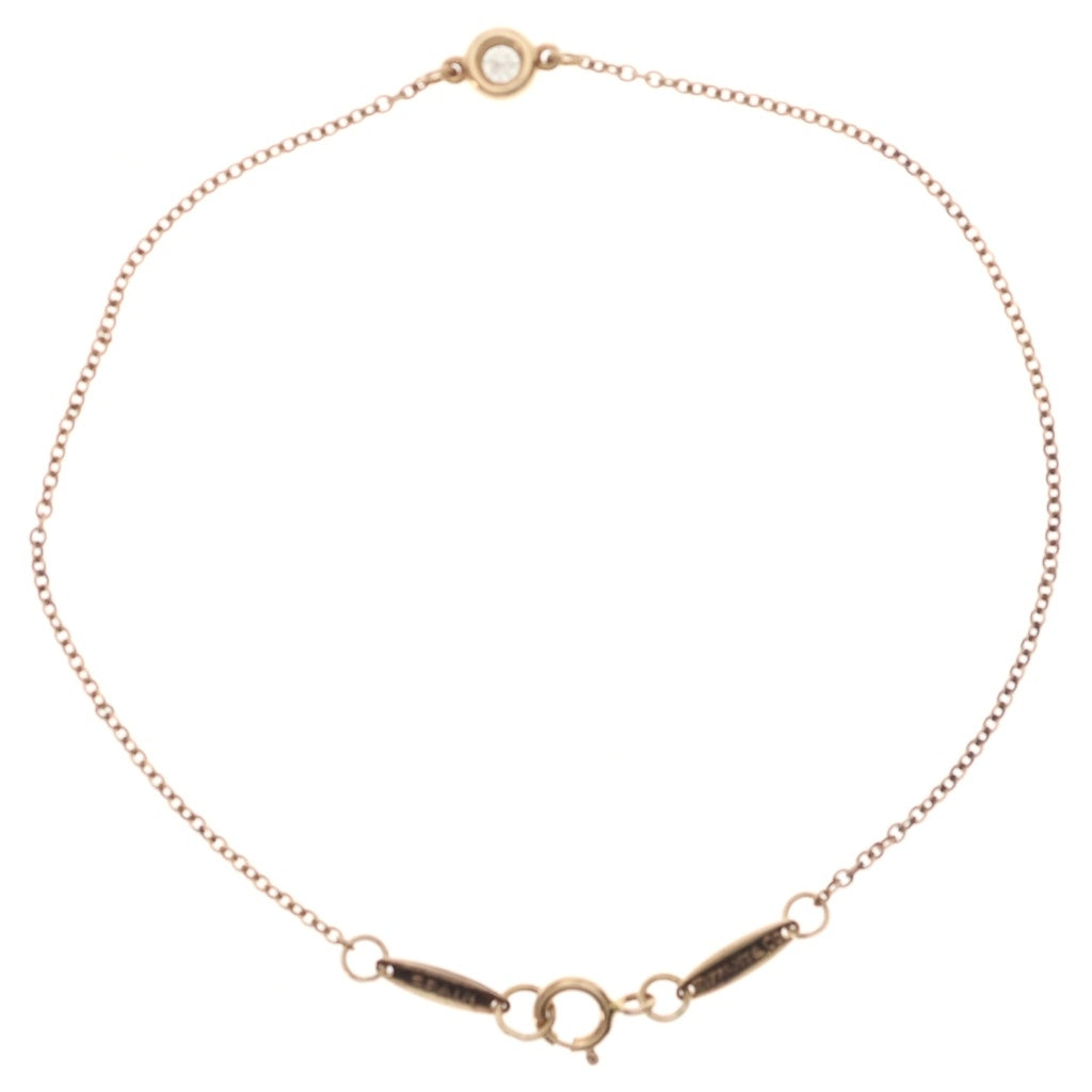 TIFFANY & Co.(ティファニー) K18PG バイザヤード 1Pダイヤ ブレスレット ピンクゴールド レディース