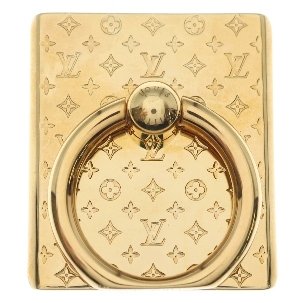 LOUIS VUITTON(ルイヴィトン) モノグラム サポート テレフォン ナノグラム モバイルアクセサリー スマホリング ゴールド M64868