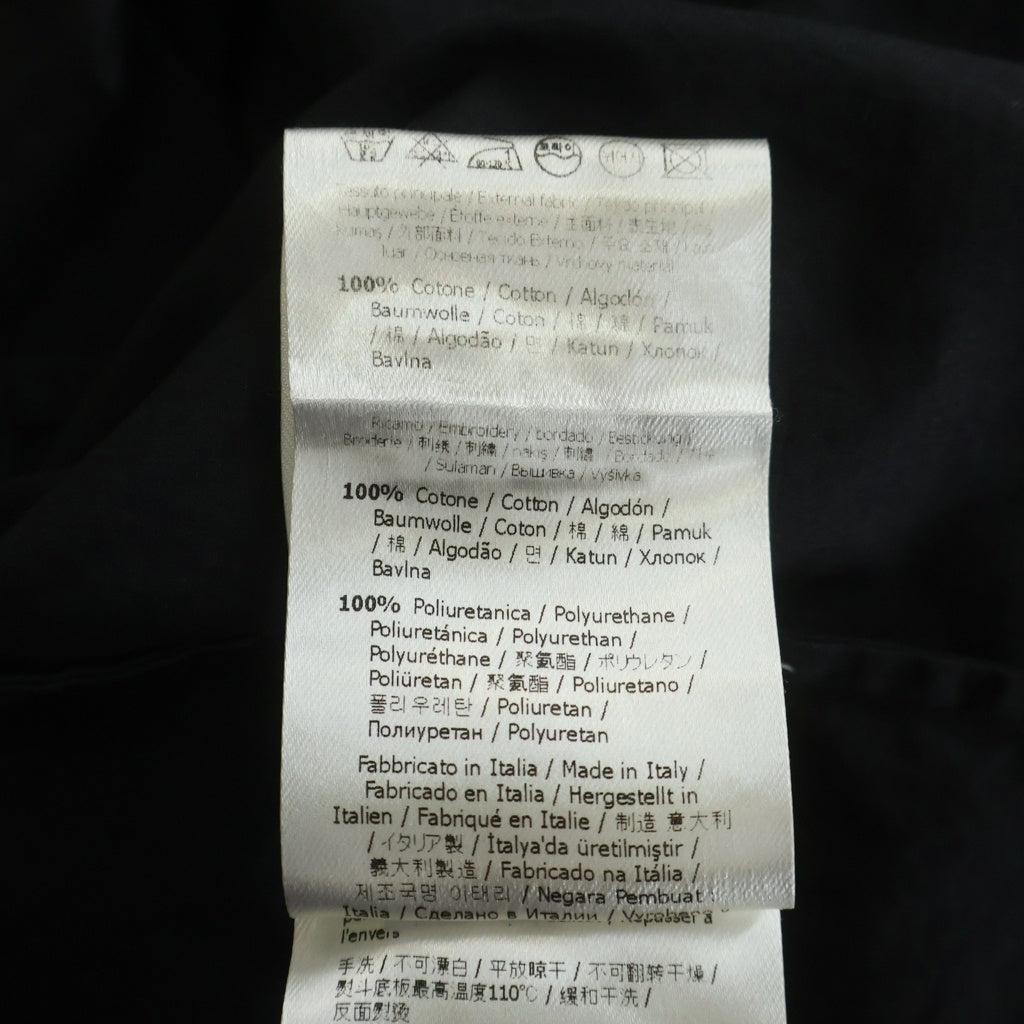 FENDI(フェンディ) FFロゴ ポケットデザイン ショルダージップ クルーネック 半袖Tシャツ カットソー ブラック FS0743-A2Q2