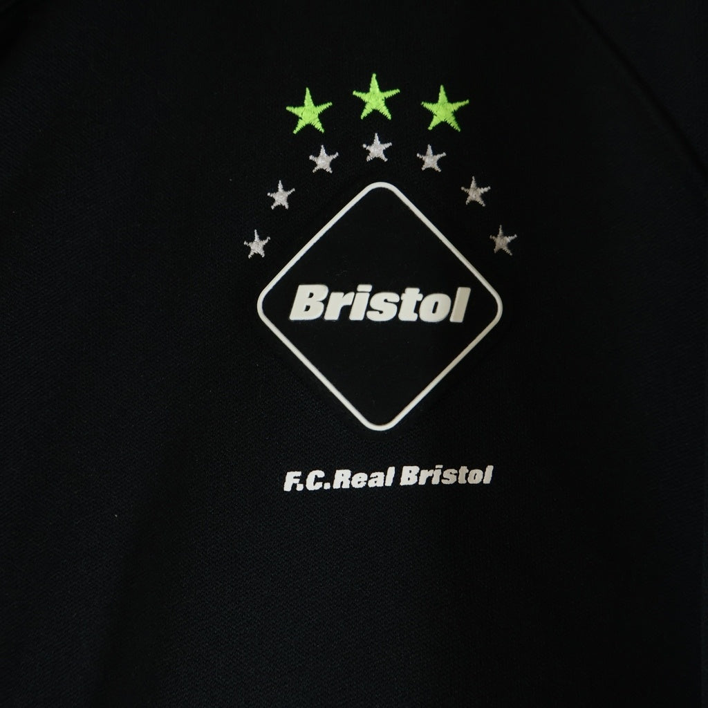 F.C.R.B./F.C.Real Bristol/FCRB(エフシーアールビー/エフシーレアルブリストル) 17SS ALL IN ONE フーデッド スターデザイン オールインワン つなぎ ブラック FCRB-170017