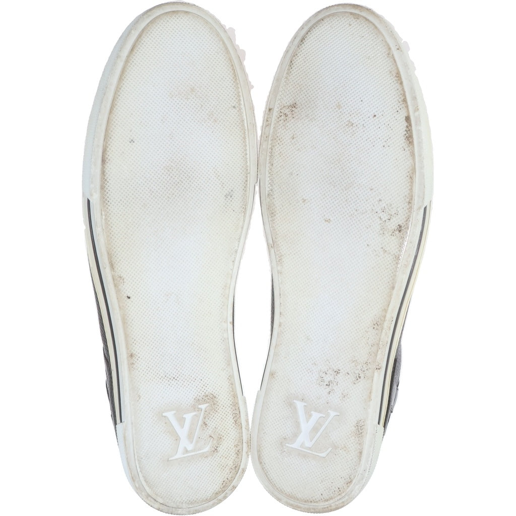 LOUIS VUITTON(ルイヴィトン) LVロゴ レザー ハイカットスニーカー ブラウン