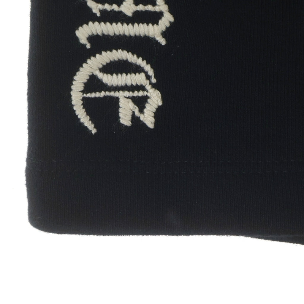 CHROME HEARTS(クロムハーツ) Y NOT SLO RIDE ワイノット ロゴ刺繍スウェット ハーフパンツ ショートパンツ ショーツ ブラック