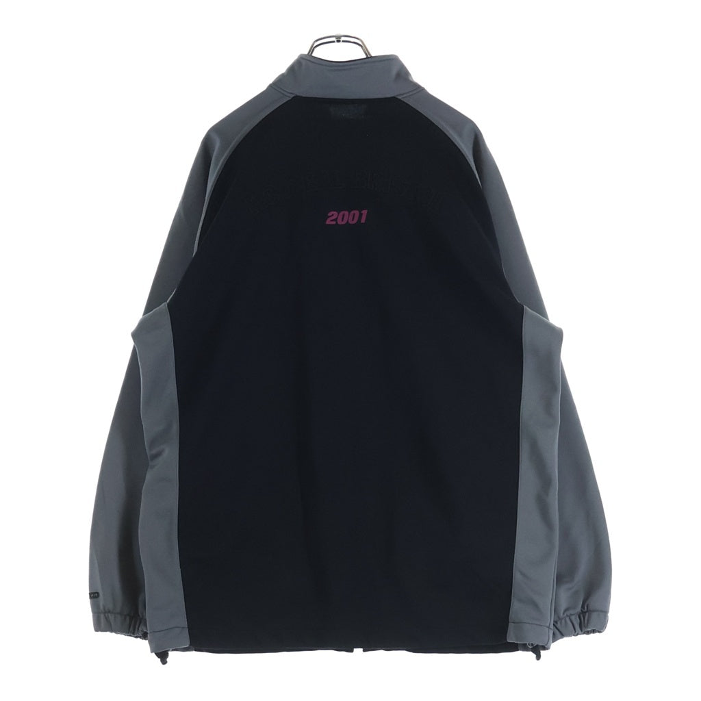 F.C.R.B./F.C.Real Bristol/FCRB(エフシーアールビー/エフシーレアルブリストル) ×ナイキ ロゴデザイン ドローコード付き ジップアップ ジャージ トラックジャケット ブラック/グレー