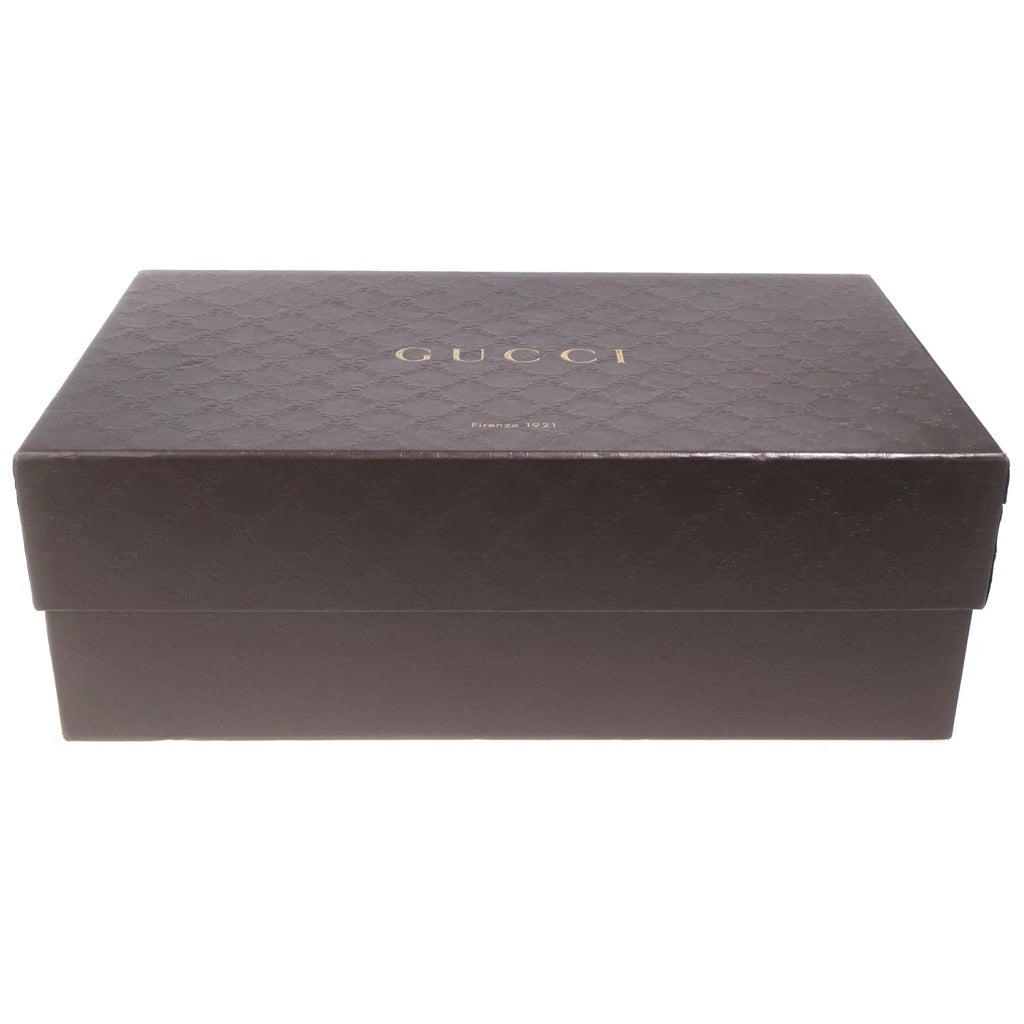 GUCCI(グッチ) インターロッキングG レザー シューズ ローファー ブラウン 407295