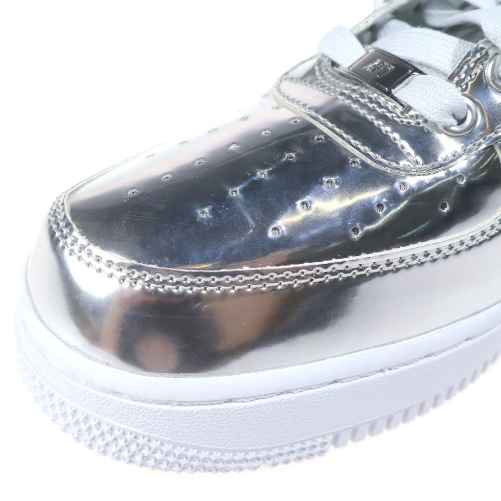 NIKE(ナイキ) AIR FORCE 1 LOW METALLIC CHROME エアフォース1 メタリック ローカットスニーカー レディース シルバー US11/28cm CQ6566-001