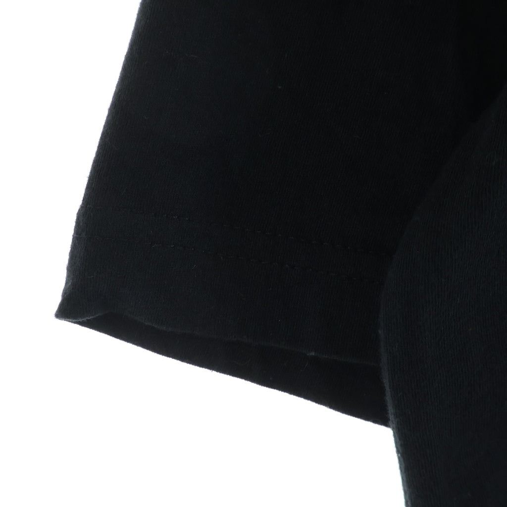 CHROME HEARTS(クロムハーツ) BACK CROSS NECK LOGO TEE バッククロス ネックロゴ クルーネック 半袖Tシャツ カットソー ブラック