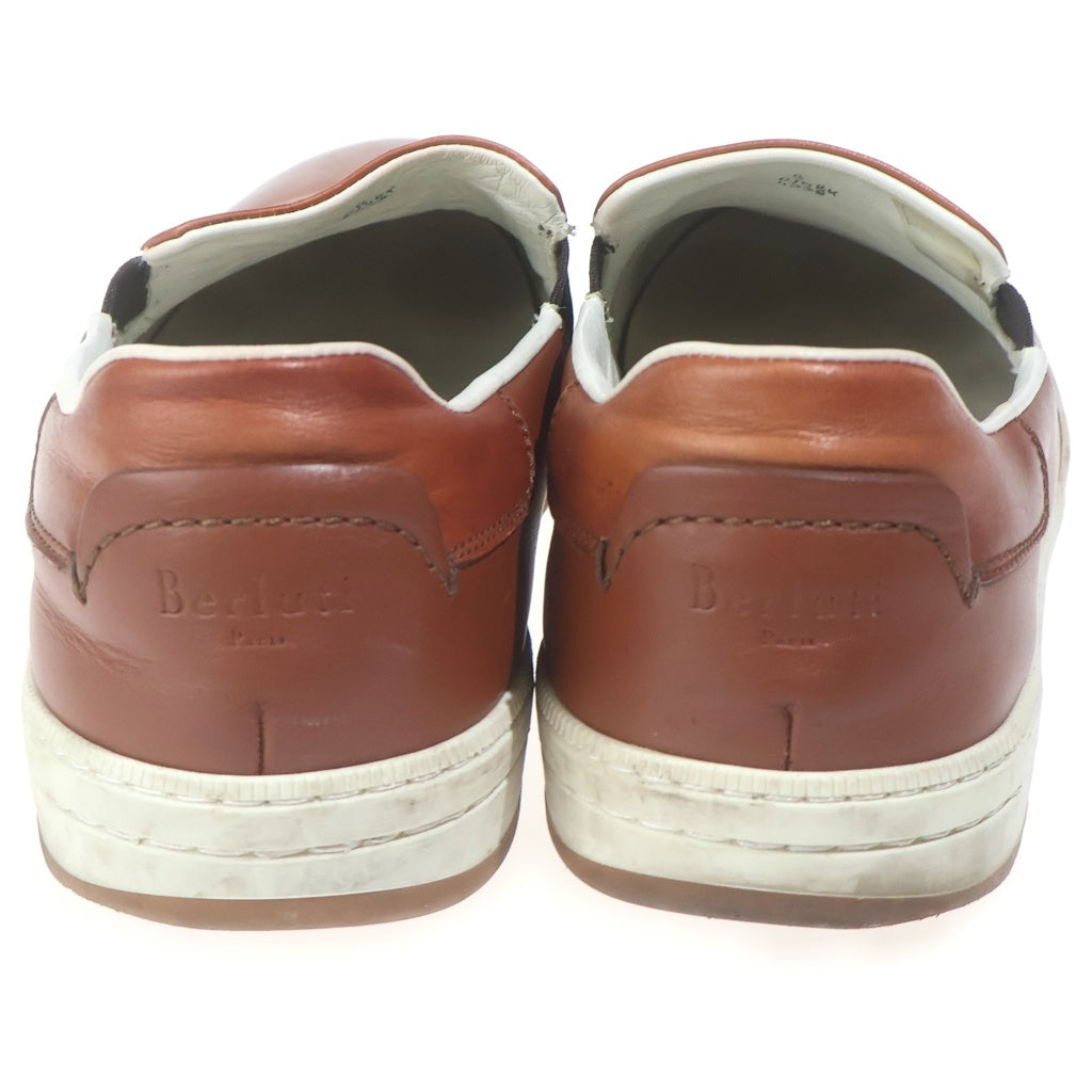 Berluti(ベルルッティ) SCRITTO スクリット カリグラフィ レザー スリッポン ローカットスニーカー ブラウン
