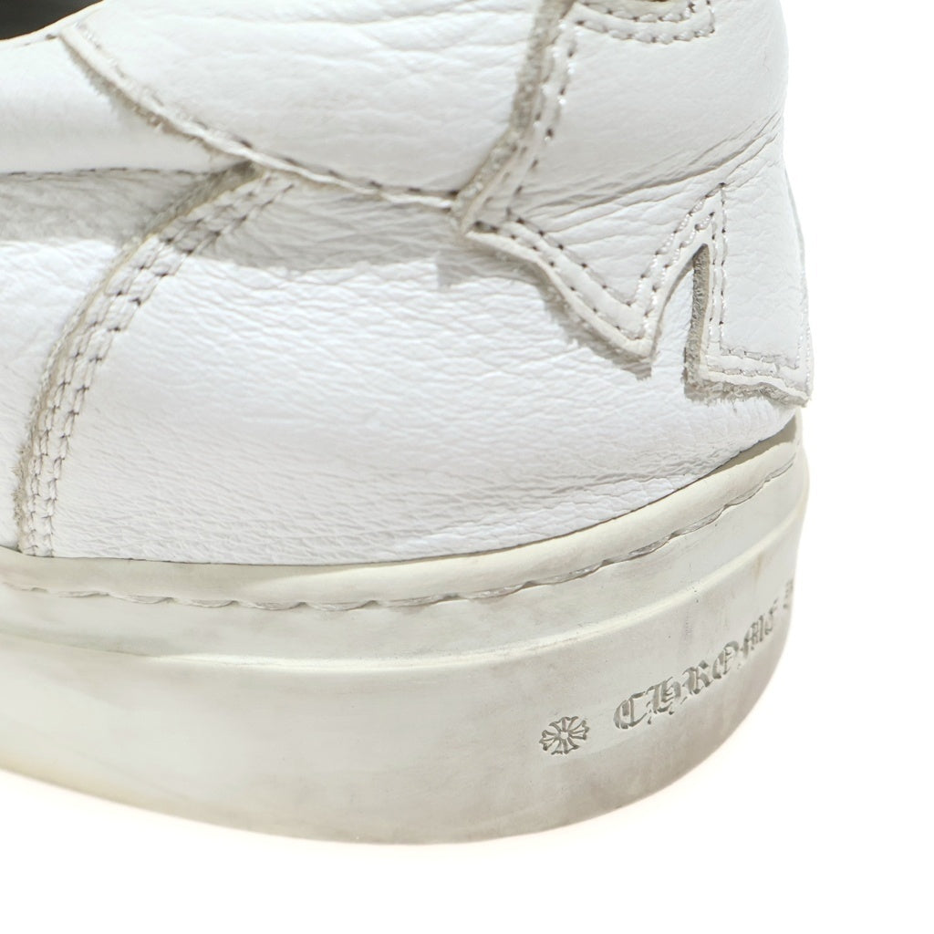 CHROME HEARTS(クロムハーツ) SLIP ON スリッポン CHプラス レザーパッチ ダガー ローカットスニーカー ホワイト