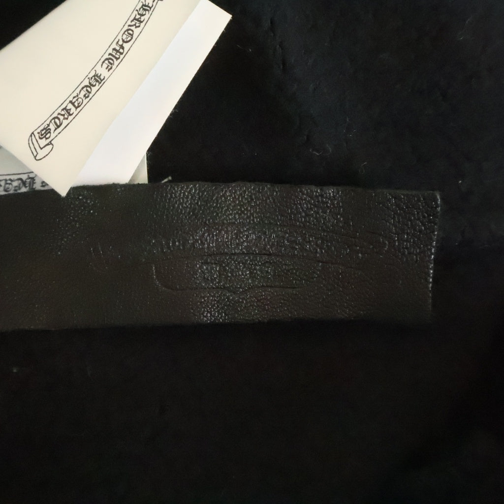 CHROME HEARTS(クロムハーツ) Y NOT SWEAT HALF PANTS ワイノット パテント ハラコレザークロスパッチ スウェット ハーフパンツ ショートパンツ ショーツ ブラック