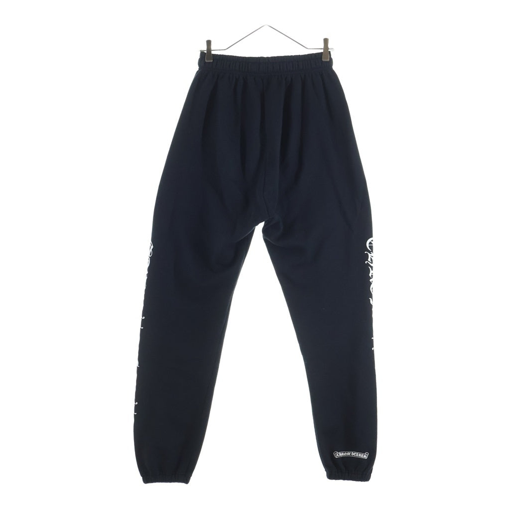 CHROME HEARTS(クロムハーツ) SWTSHRT PANTS フロントスクロールラベル サイドプリント スウェットパンツ ブラック