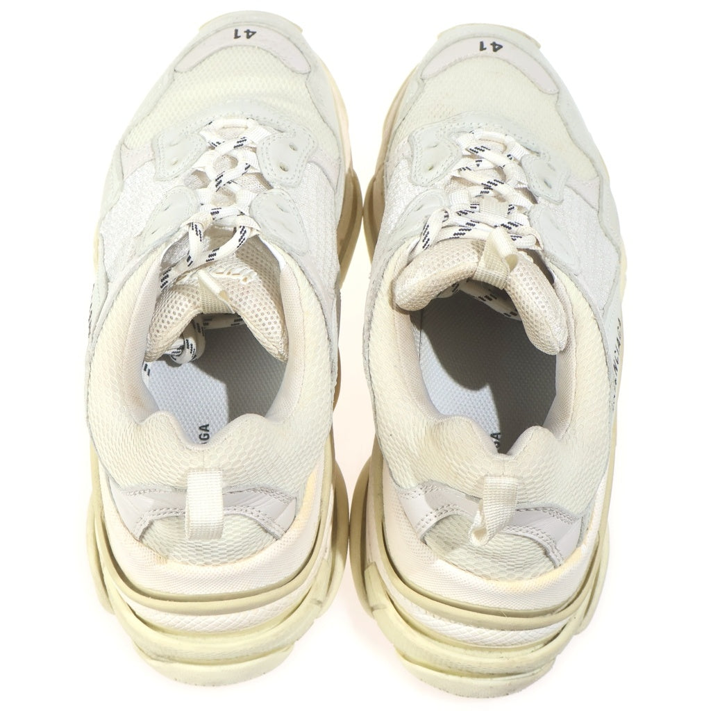 BALENCIAGA(バレンシアガ) TRIPLE S ロゴエンブロイダリー ダッド ローカットスニーカー アイボリー 524036