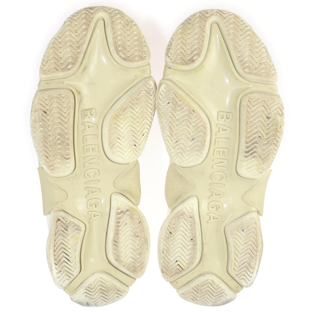 BALENCIAGA(バレンシアガ) TRIPLE S ロゴエンブロイダリー ダッド ローカットスニーカー アイボリー 524036