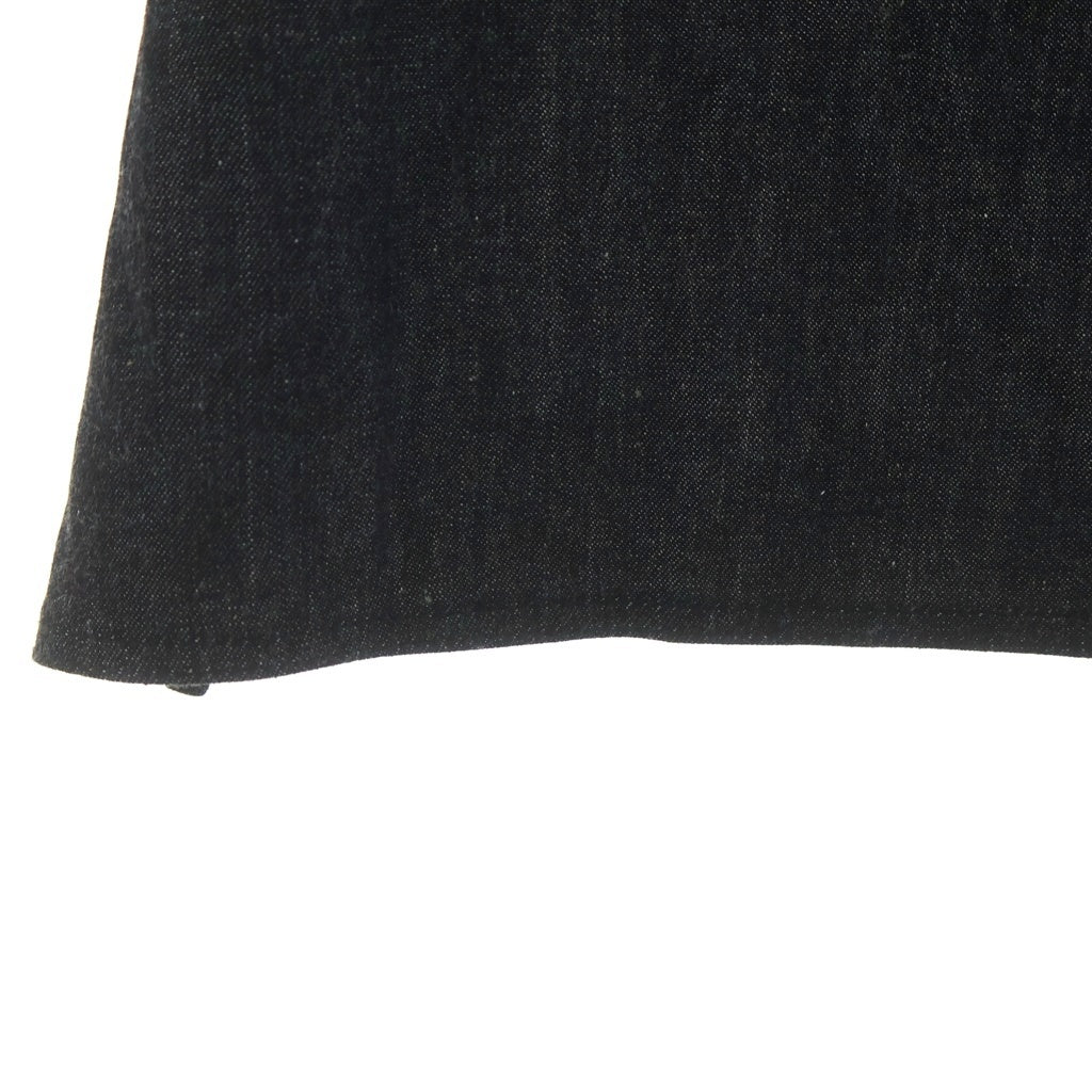 CHROME HEARTS(クロムハーツ) CEMETERY CROSS APRON セメタリークロスパッチ付き デニムエプロン ブラック