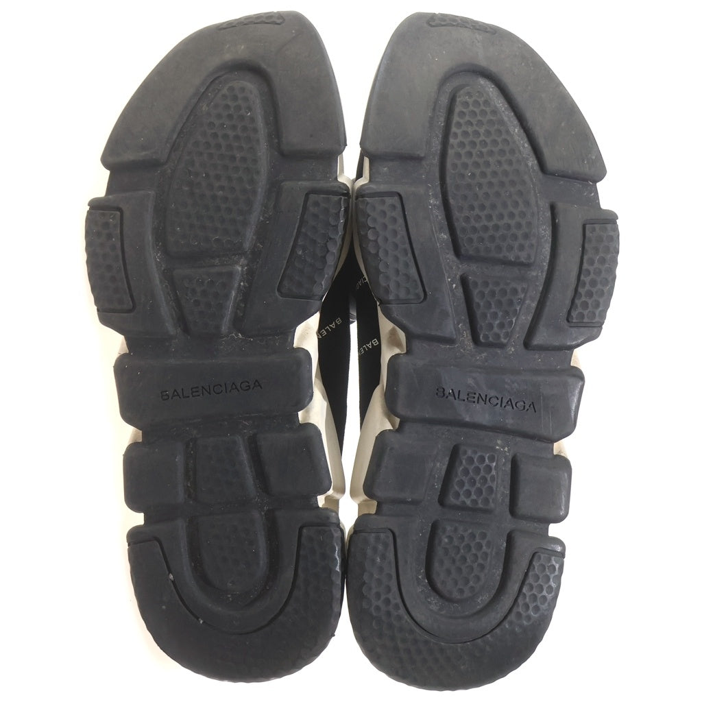 BALENCIAGA(バレンシアガ) SPEED TRAINER MID LOGO PRINT スピードトレーナー ロゴ 総柄 ハイカットスニーカー ソックススニーカー ブラック 530360