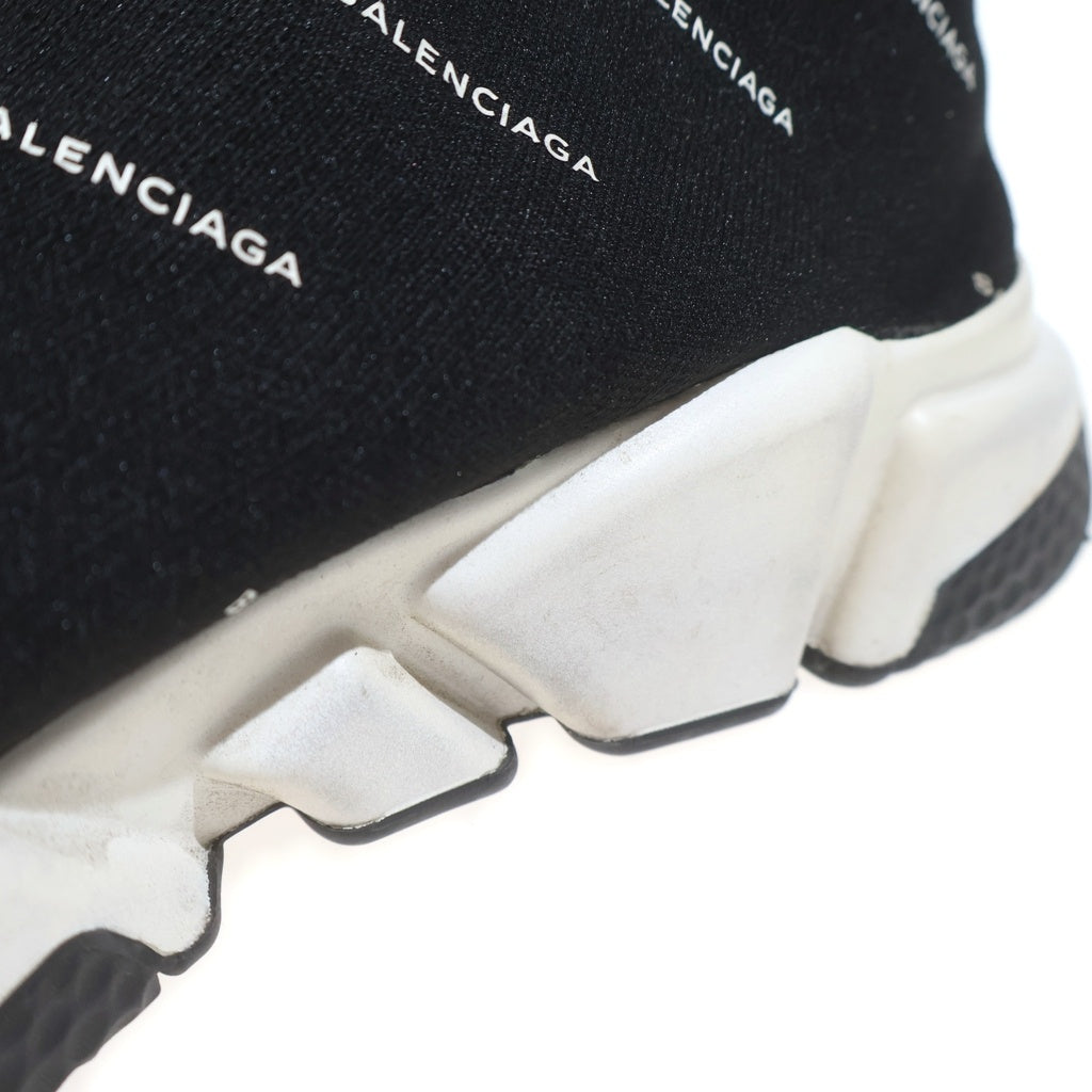 BALENCIAGA(バレンシアガ) SPEED TRAINER MID LOGO PRINT スピードトレーナー ロゴ 総柄 ハイカットスニーカー ソックススニーカー ブラック 530360