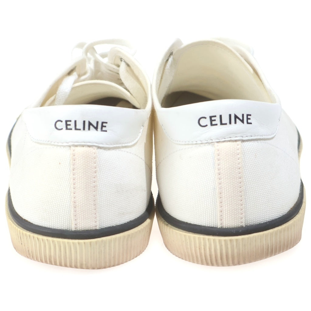 CELINE(セリーヌ) ブランクキャンバス ローカットスニーカー ホワイト VU0199