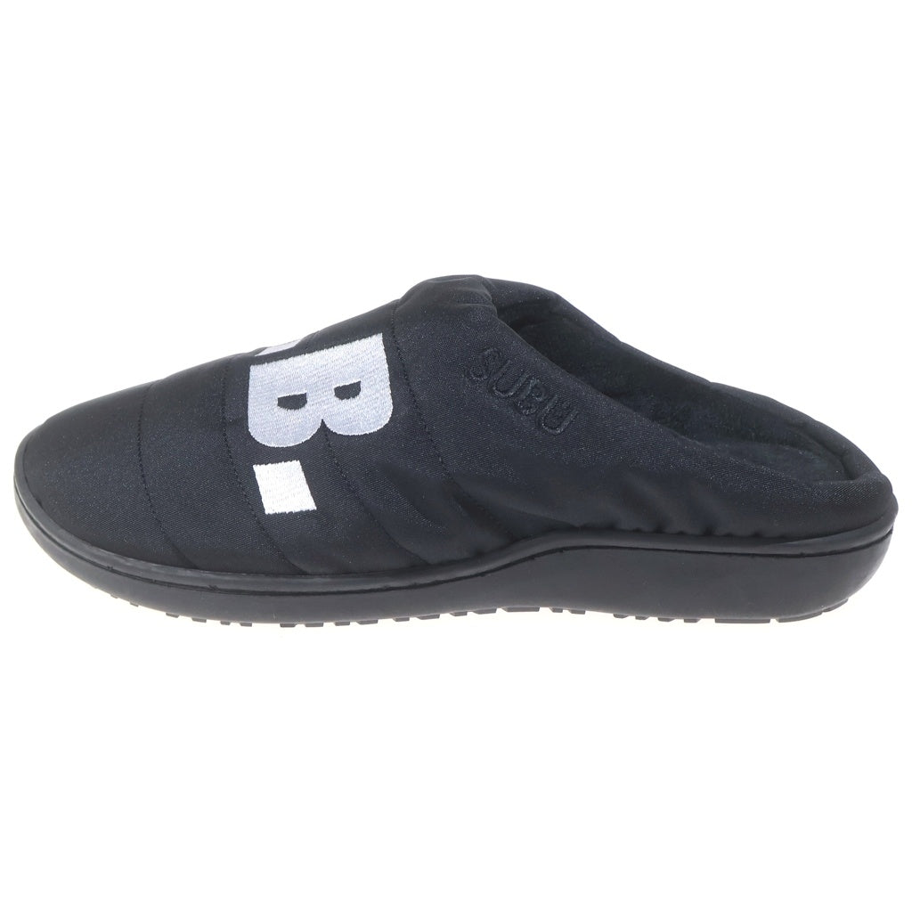 F.C.R.B./F.C.Real Bristol/FCRB(エフシーアールビー/エフシーレアルブリストル) 20AW ×SUBU SANDAL スブ ロゴ刺繍 ウインター パテッド ナイロン サンダル ブラック FCRB-202109