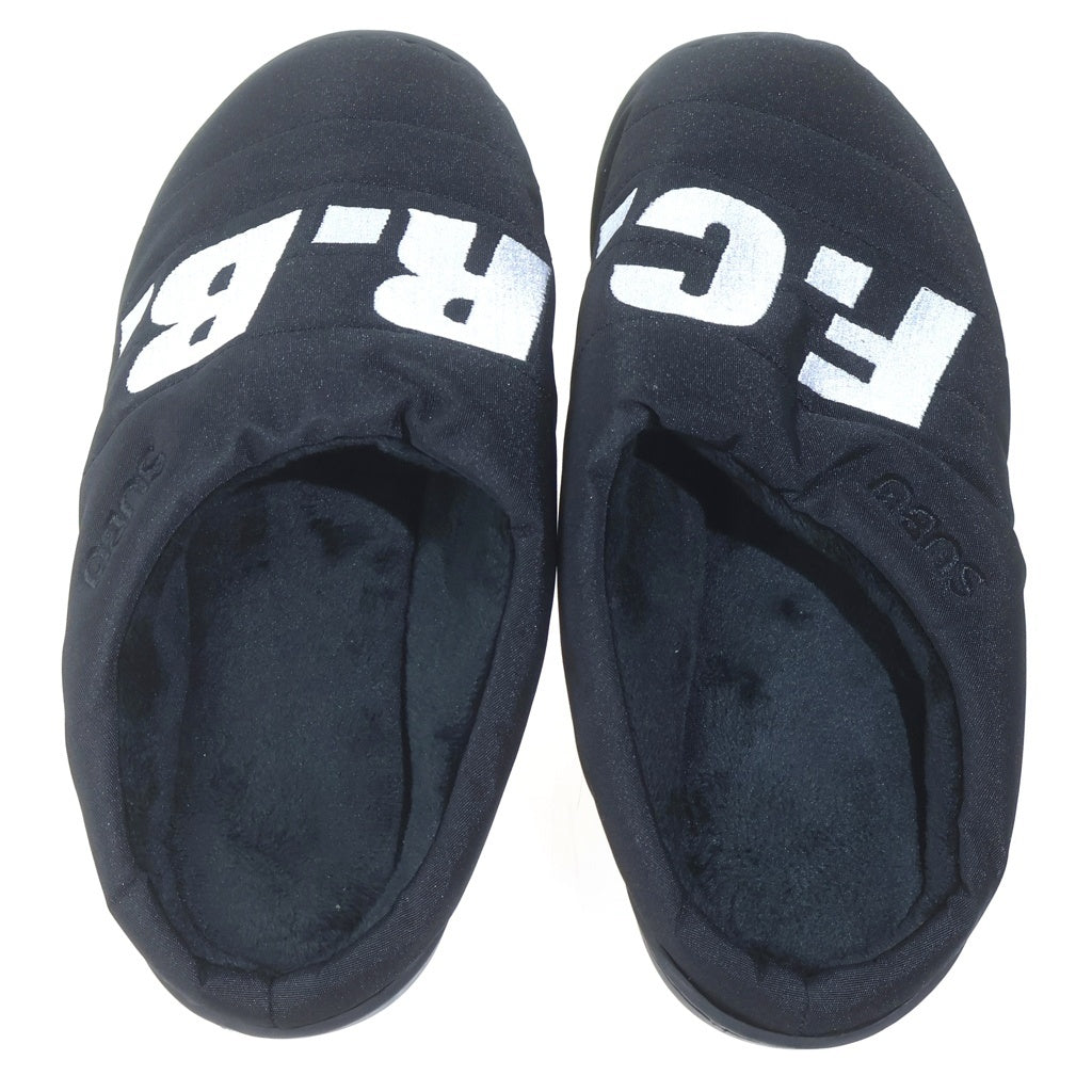 F.C.R.B./F.C.Real Bristol/FCRB(エフシーアールビー/エフシーレアルブリストル) 20AW ×SUBU SANDAL スブ ロゴ刺繍 ウインター パテッド ナイロン サンダル ブラック FCRB-202109