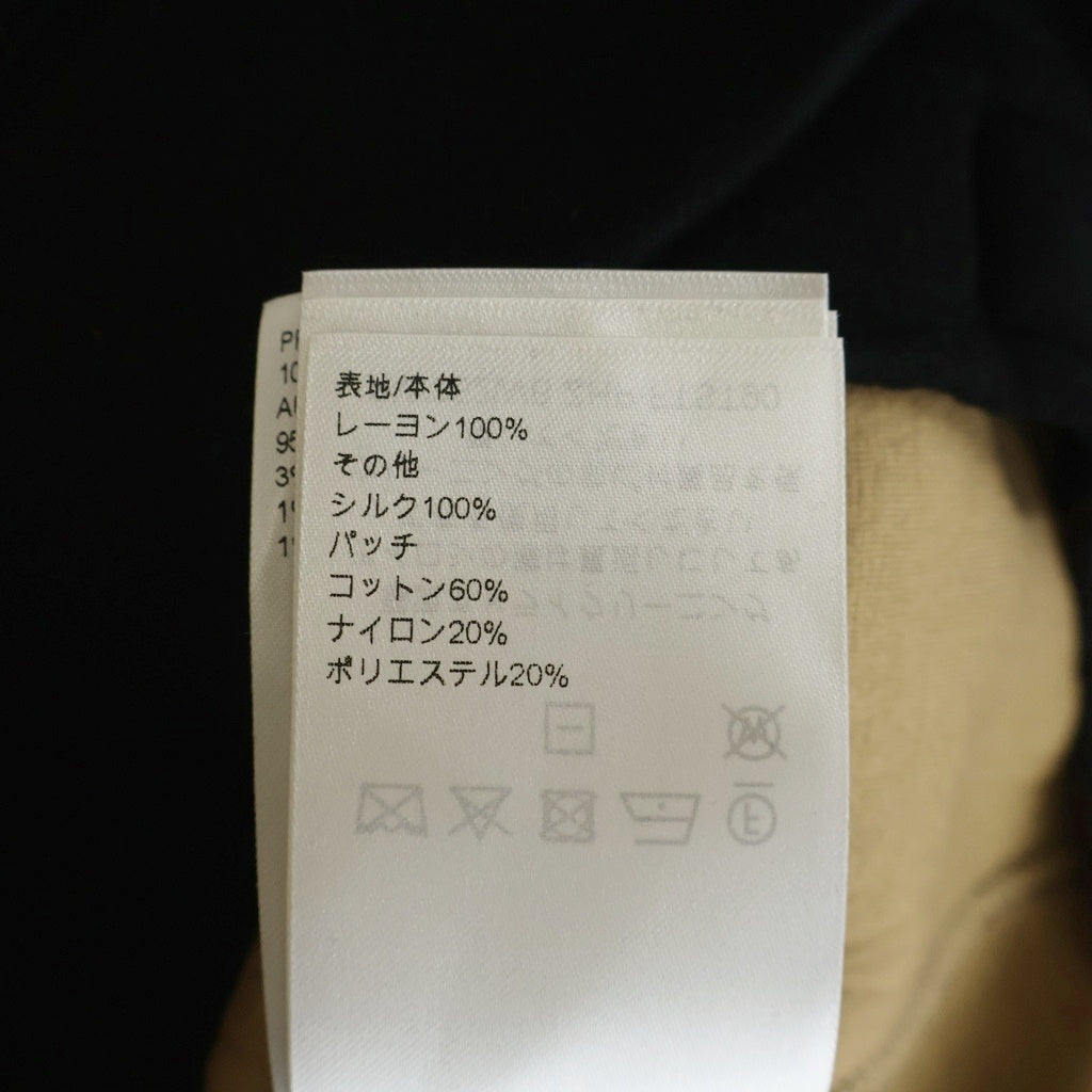 LOUIS VUITTON(ルイヴィトン) 25AW モノグラム シルクスカーフ ジップアップ フーディー パーカー ブラック レディース RW252WB ZHP FTST90