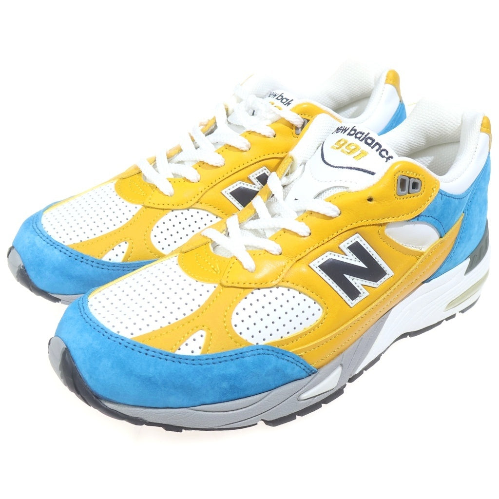 New Balance(ニューバランス) ×SNS M991EF スニーカーズエンスタッフ ローカットスニーカー イエロー/ブルー US9/27cm