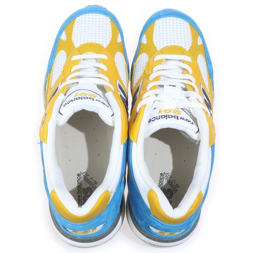 New Balance(ニューバランス) ×SNS M991EF スニーカーズエンスタッフ ローカットスニーカー イエロー/ブルー US9/27cm