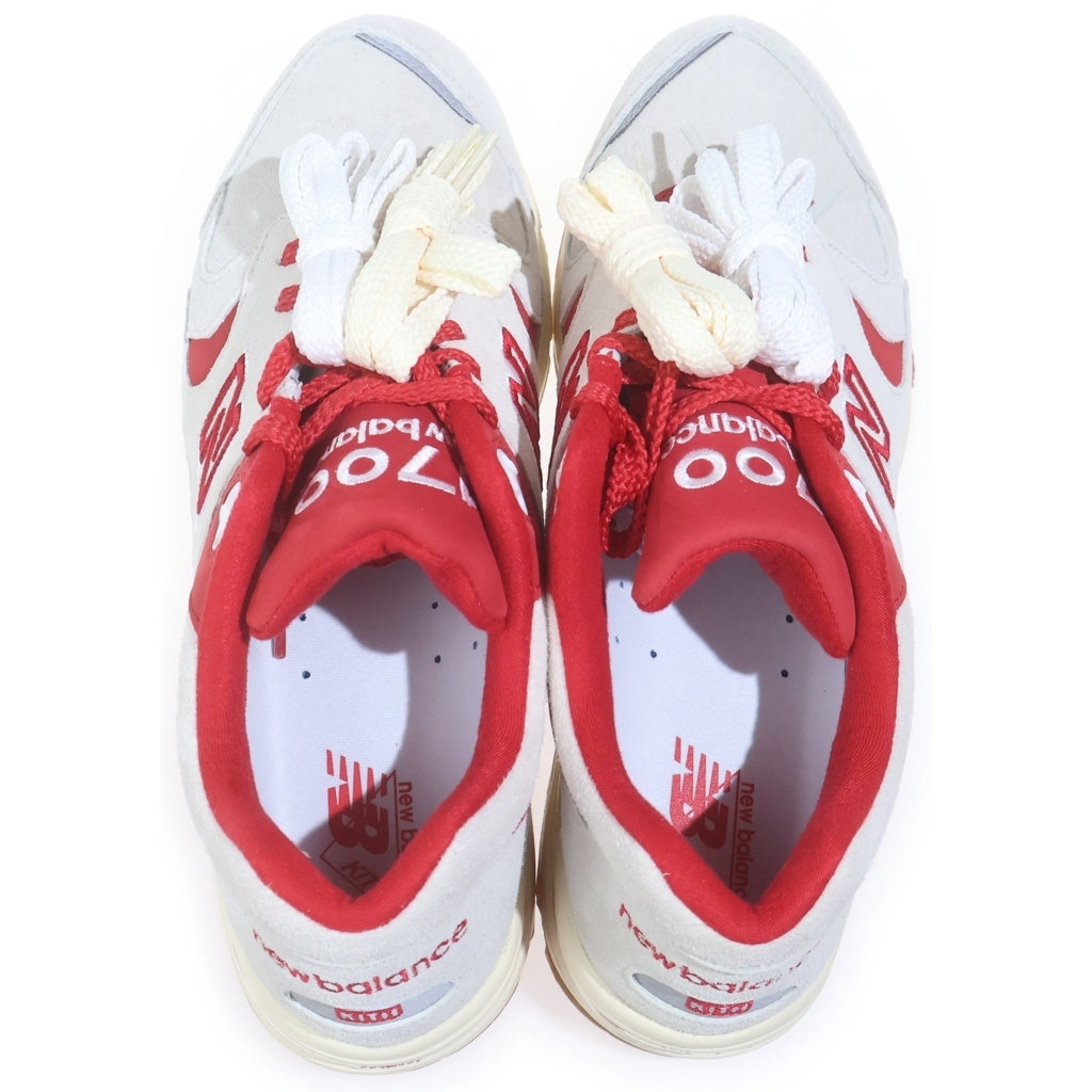 New Balance(ニューバランス) 23AW ×KITH NYC Toronto CM1700KM キス トロントオープン記念 ローカットスニーカー ベージュ/レッド US9/27cm