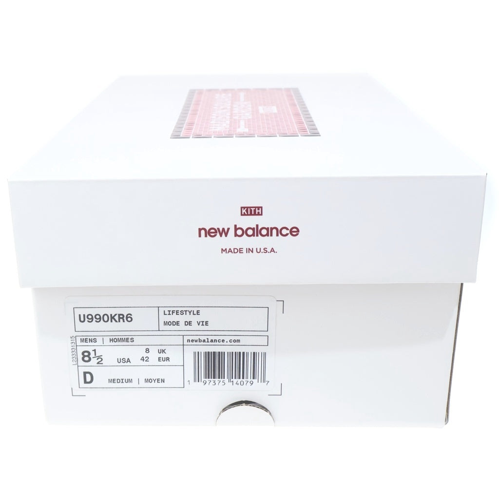 New Balance(ニューバランス) ×KITH U990KR6 キス スエード ローカットスニーカー ネイビー US8.5/26.5cm