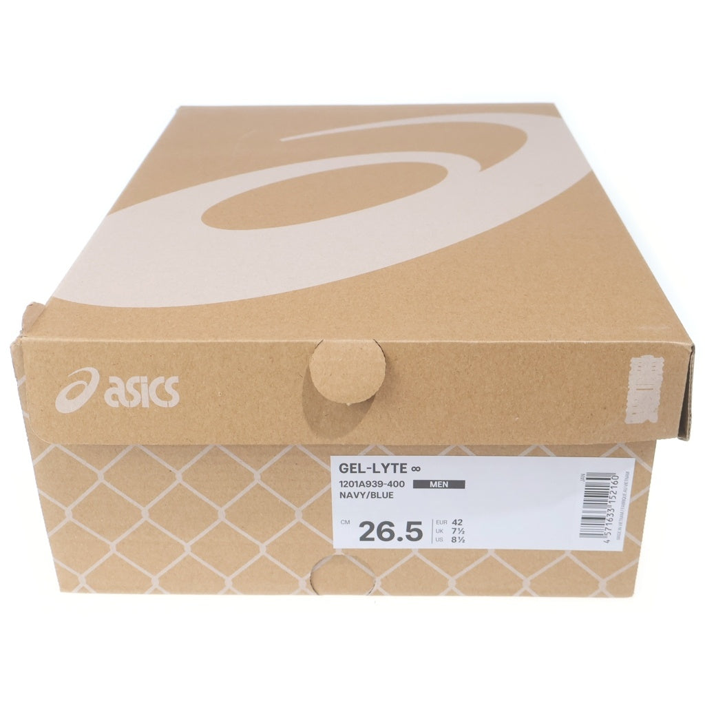 ASICS(アシックス) 25SS ×mita sneakers (SNS) GEL-LYTE ∞ TRICO 1201A939-400 ミタスニーカーズ ゲルライト ムゲン ローカットスニーカー ブルー US8.5/26.5cm