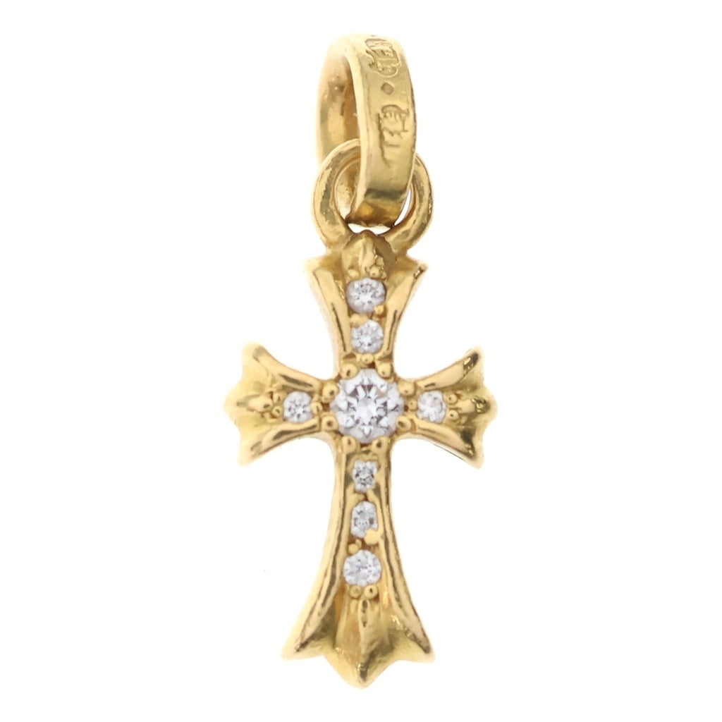 CHROME HEARTS(クロムハーツ) 22K CRS BBYFAT P/DIA ベイビーファットクロス PAVEダイヤ ペンダントトップ ゴールド BCA035