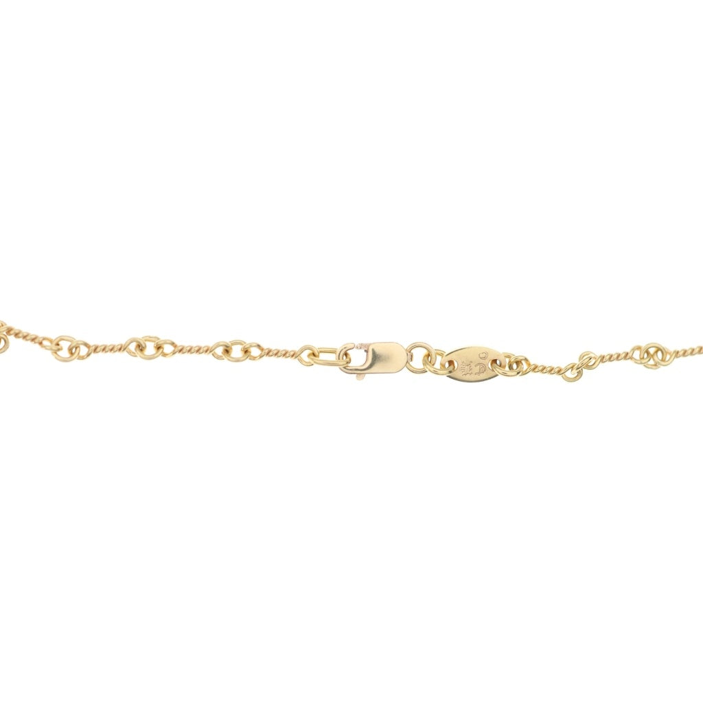 CHROME HEARTS(クロムハーツ) 22K NECKCHAIN T18 ツイストチェーンネックレス 18inch ゴールドBCA014