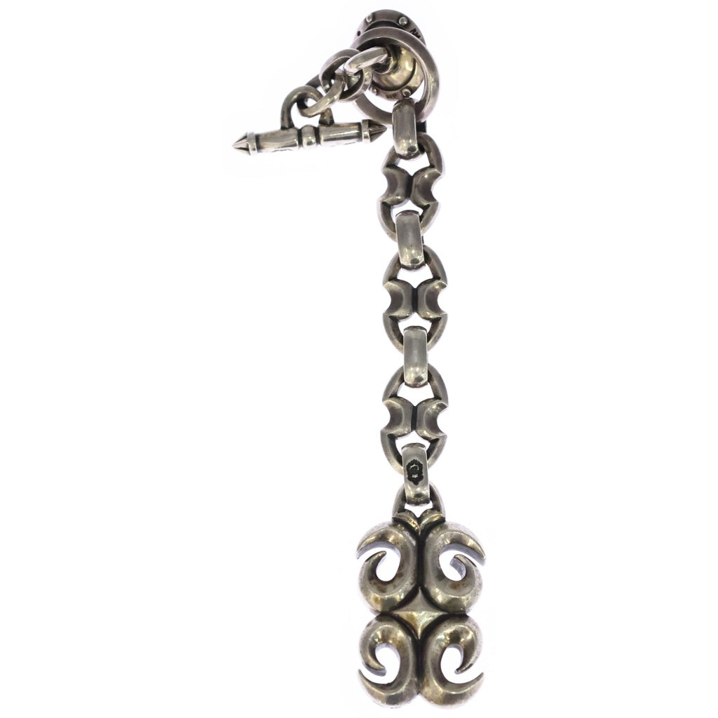 REID MFG(リード エムエフジー) 3LARGE ANCHOR LINK DOUBLE SIDE GOTHIC SURF HANGER W/Wallet Keepar T-Bar ウォレットチェーン キーチェーン ウォレットキーパー Tバー シルバー