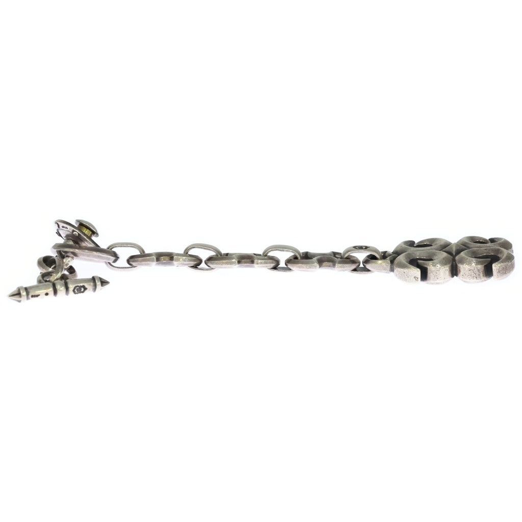 REID MFG(リード エムエフジー) 3LARGE ANCHOR LINK DOUBLE SIDE GOTHIC SURF HANGER W/Wallet Keepar T-Bar ウォレットチェーン キーチェーン ウォレットキーパー Tバー シルバー