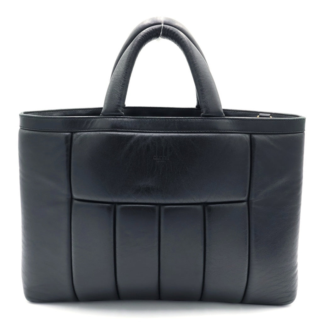 dunhill(ダンヒル) コンコース ラムスキン レザー 2WAY ショルダー トート バッグ ブラック
