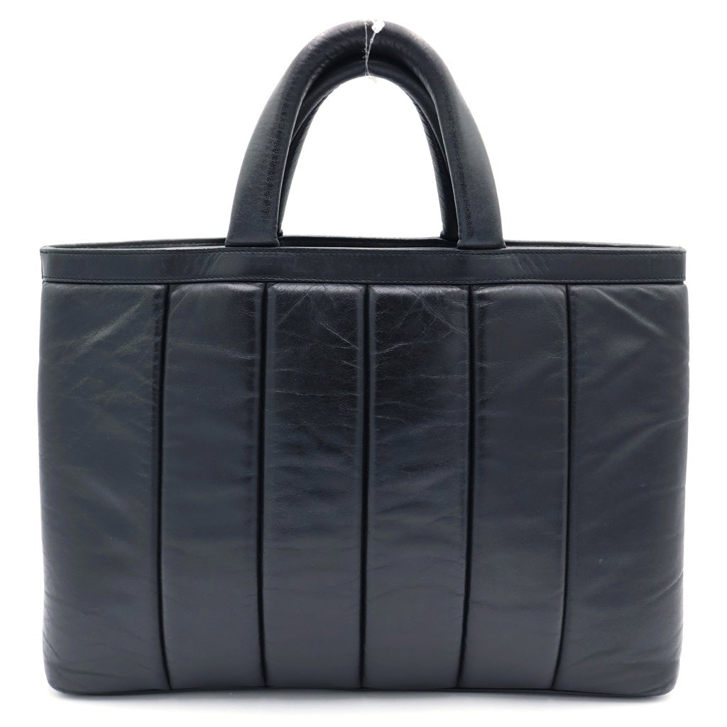 dunhill(ダンヒル) コンコース ラムスキン レザー 2WAY ショルダー トート バッグ ブラック