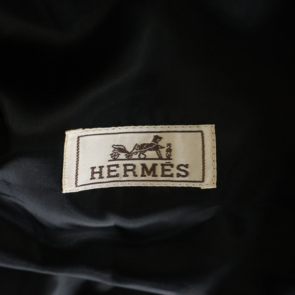 HERMES(エルメス) 25AW カシミヤ ベルベット ジップアップ ボンバージャケット ブラウン