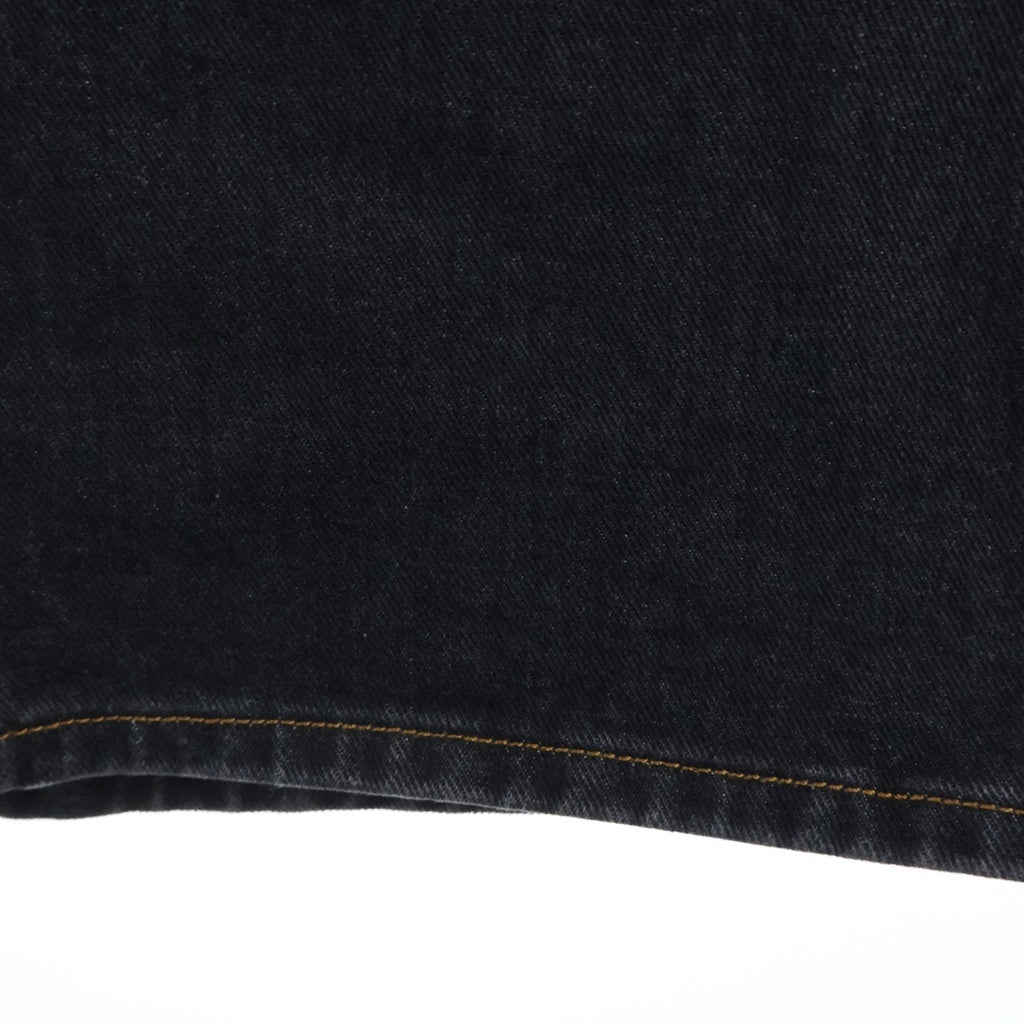 LOEWE(ロエベ) 23SS PUZZLE JEANSパズルジーンズ アシンメトリー ステッチデザイン デニム パンツ ブラック H526Y11X42