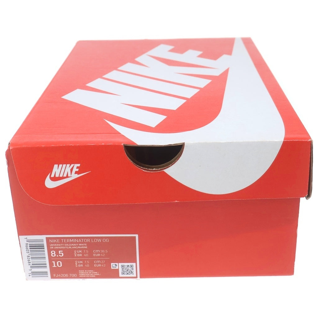 NIKE(ナイキ) TERMINATOR LOW MICHIGAN FJ4206-700 ターミネーター ミシガン ローカットスニーカー イエロー/ネイビー US8.5/26.5cm