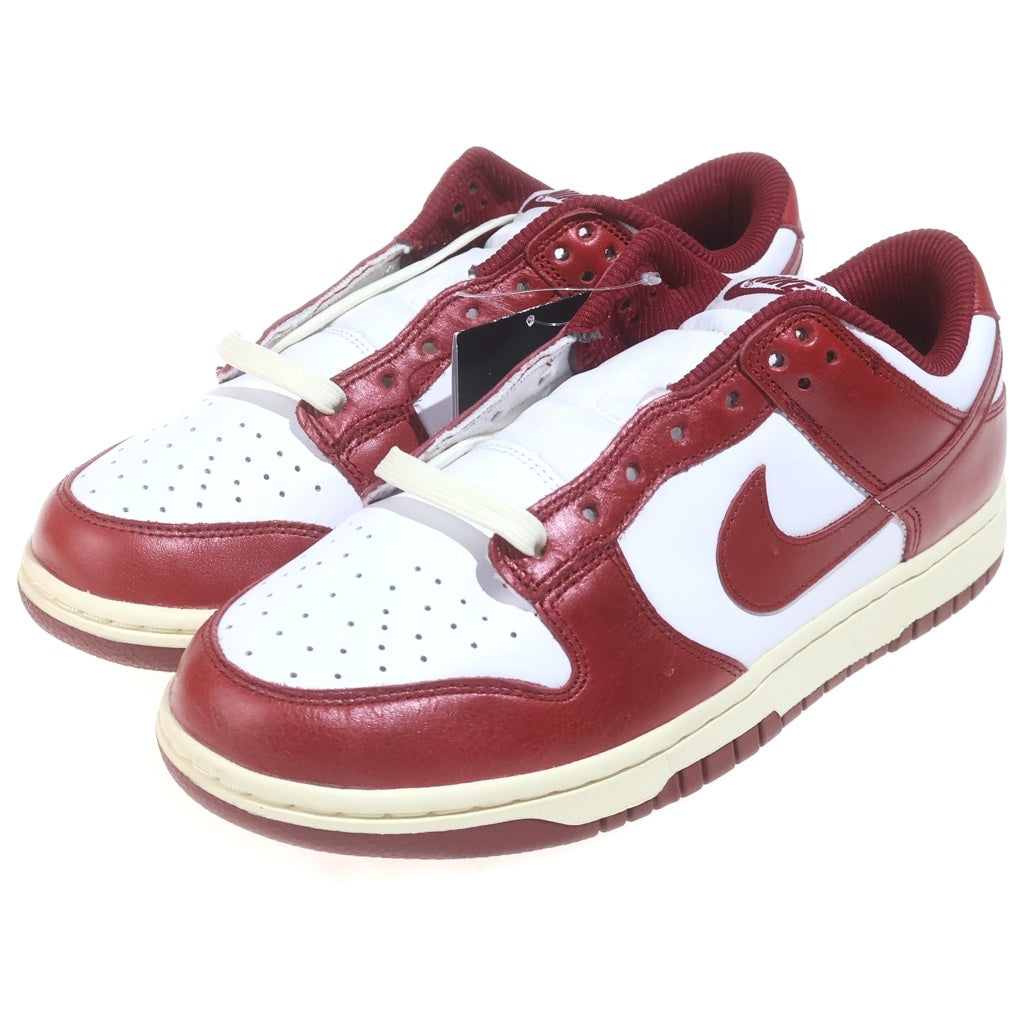 NIKE(ナイキ) WMNS DUNK LOW PRM FJ4555-100 ウィメンズ ダンク ローカットスニーカー ホワイト/レッド US9.5/26.5cm